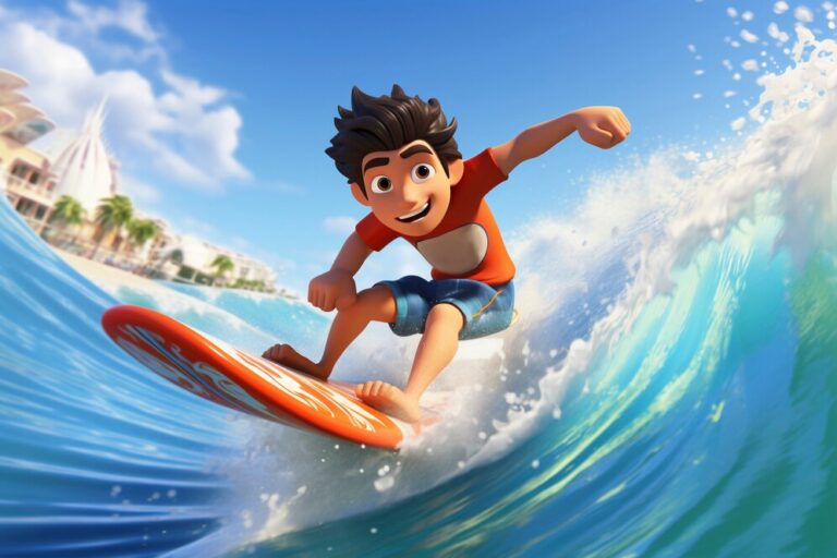 The Brave Surfer: Short story for children
